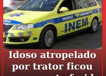 Idoso atropelado por tratou ficou gravemente ferido