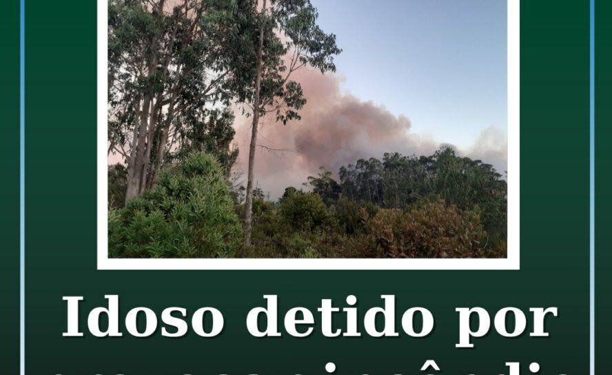 Idoso detido por provocar incêndio em Trancoso
