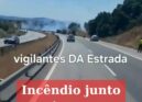 Incêndio condiciona trânsito na A23