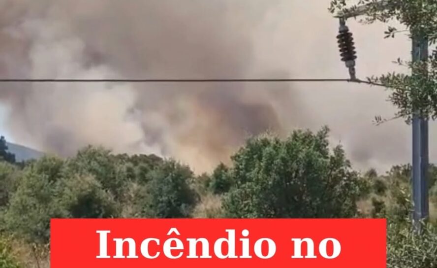 Incêndio mobiliza mais de 150 operacionais