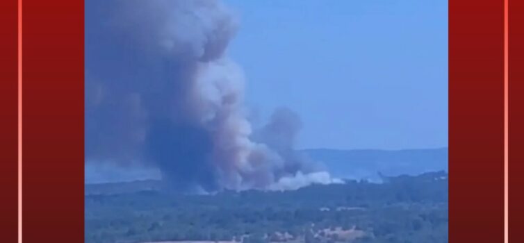 Incêndio na Guarda mobiliza 8 meios aéreos