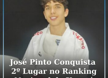 José Pinto em 2º Lugar no Ranking Nacional de Karaté