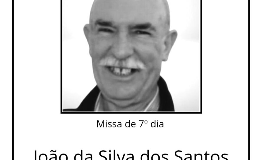 Nota de Missa de Sétimo Dia de João da Silva dos Santos