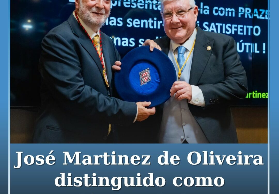 Professor José Martinez de Oliveira distinguido como Académico de Honra