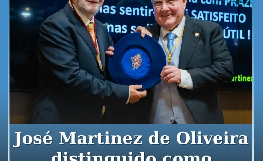 Professor José Martinez de Oliveira distinguido como Académico de Honra