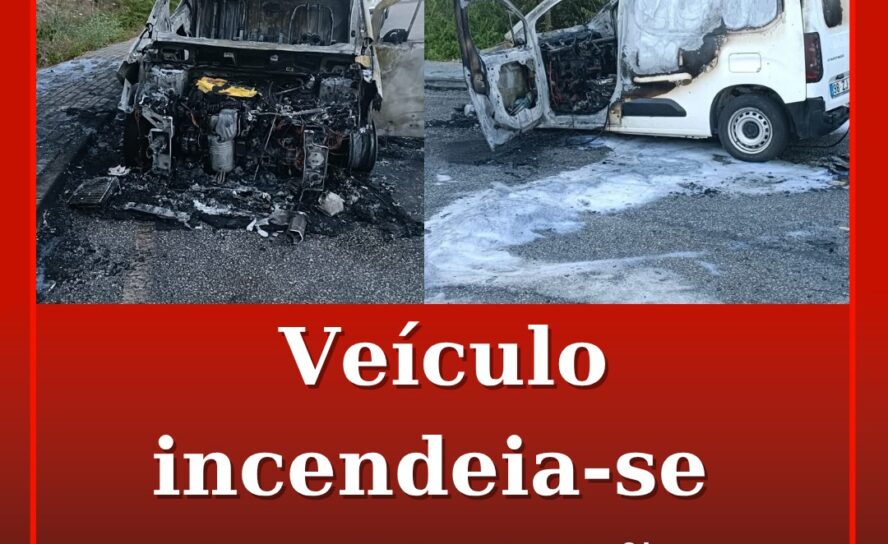Veículo incendeia-se e acaba praticamente destruído em Boidobra