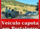 Viatura capota entre Portalegre e Fortios