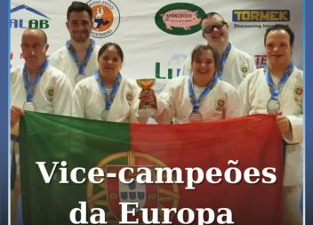 Vice-campeões da Europa de Judown por Equipas