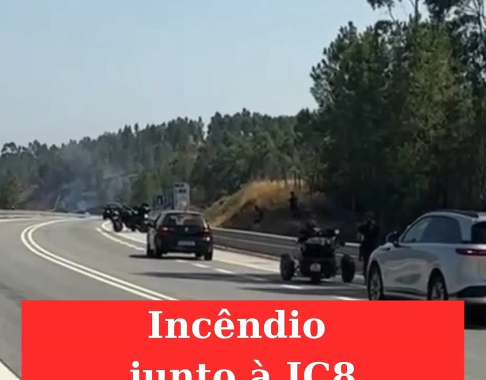 Incêndio condiciona circulação no IC8