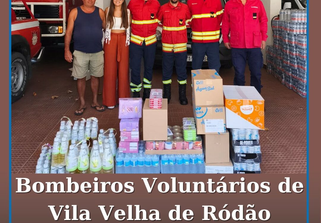 Bombeiros Voluntários de Vila Velha de Ródão agradecem donativo