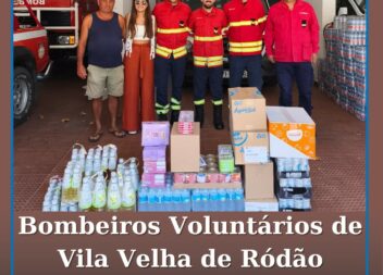 Bombeiros Voluntários de Vila Velha de Ródão agradecem donativo