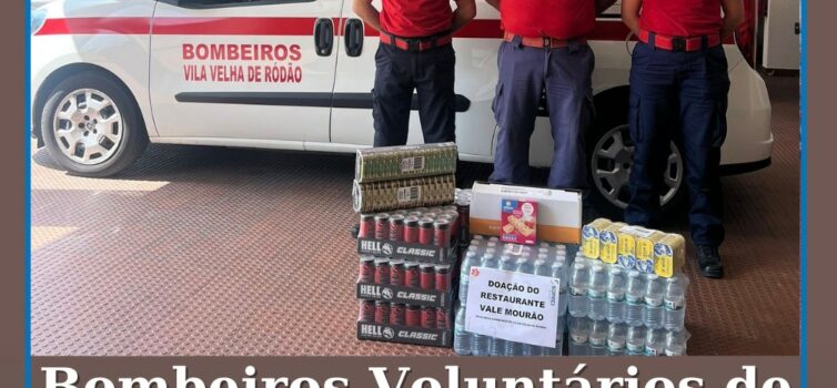Bombeiros Voluntários de Vila Velha de Ródão agradecem donativo