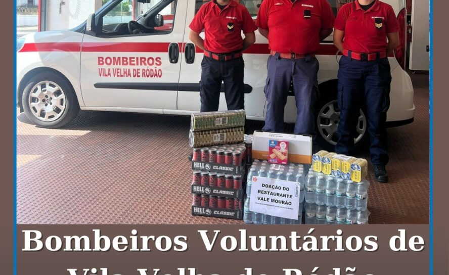 Bombeiros Voluntários de Vila Velha de Ródão agradecem donativo