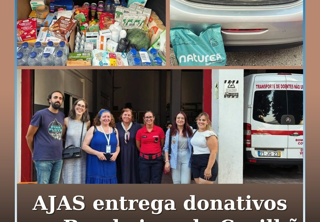 AJAS entrega primeiros donativos aos Bombeiros da Covilhã