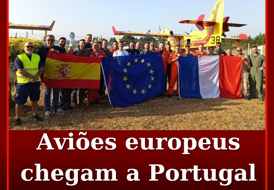 Aviões europeus chegam a Portugal no domingo