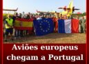 Aviões europeus chegam a Portugal no domingo