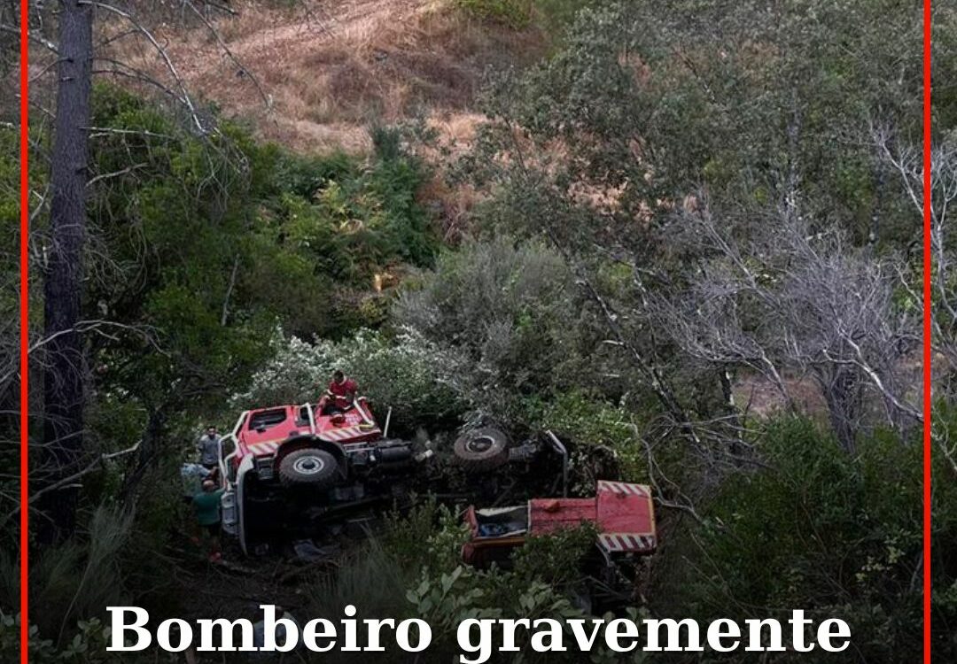 Bombeiro gravemente ferido está fora de perigo