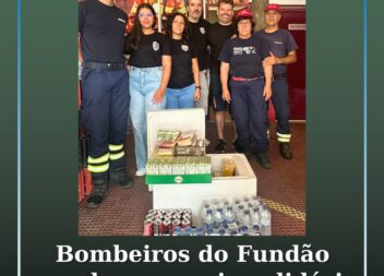 Bombeiros do Fundรฃo agradecem apoio solidรกrio do Moto Clube Fiadores