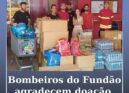 Bombeiros do Fundão agradecem doação de água do grupo ACAB
