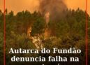 Câmara do Fundão critica demora dos meios aéreos no combate ao incêndio