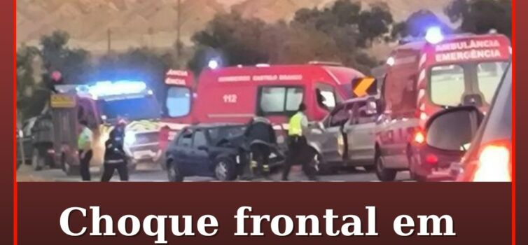 Choque frontal em Castelo Branco resulta em dois feridos