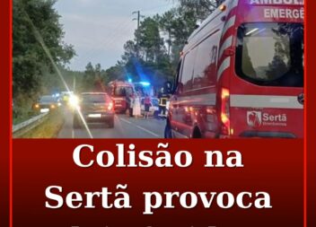 Colisão na EN238, na Sertã, provoca dois feridos
