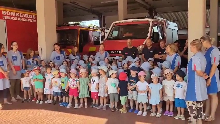 Crianças visitam e apoiam Bombeiros de Cernache do Bonjardim