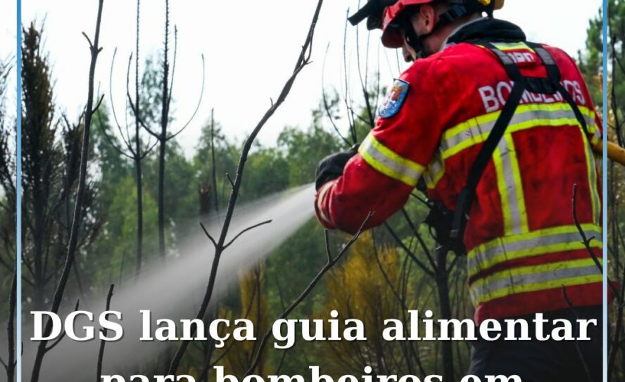 DGS lança guia alimentar para bombeiros em combate a incêndios