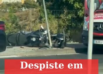 Despiste de mota em Castelo Branco