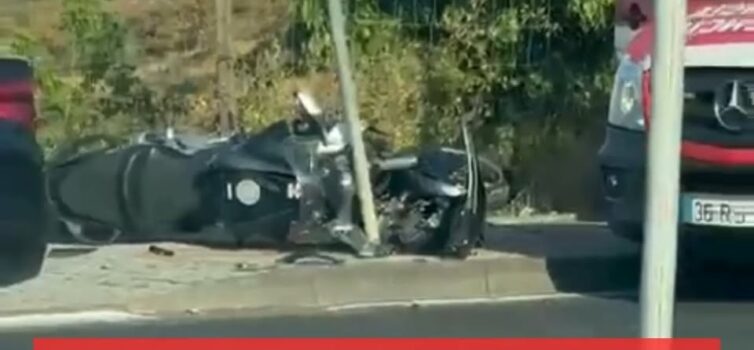Despiste de mota em Castelo Branco