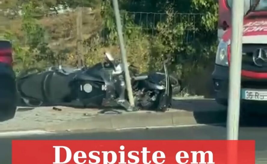 Despiste de mota em Castelo Branco