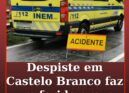 Despiste em Castelo Branco faz um ferido grave
