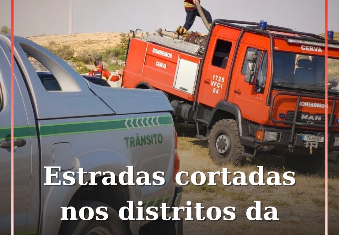 Estradas cortadas nos distritos da Guarda e de Coimbra