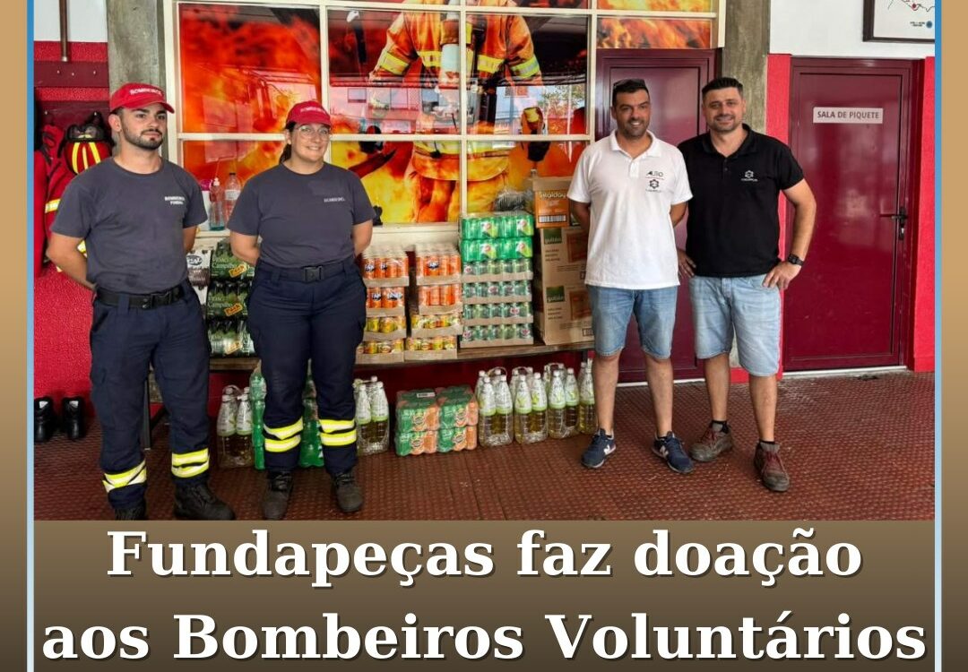 Fundapeças faz doação aos Bombeiros Voluntários do Fundão