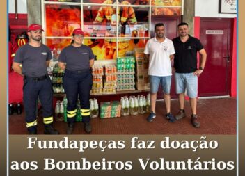 Fundapeças faz doação aos Bombeiros Voluntários do Fundão