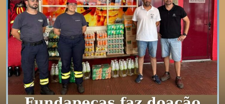 Fundapeças faz doação aos Bombeiros Voluntários do Fundão