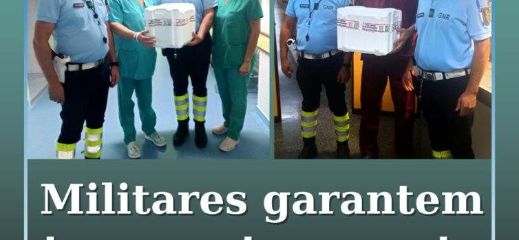 GNR de Castelo Branco assegura transporte de órgãos e produtos biológicos entre