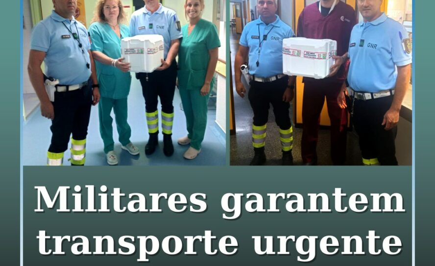 GNR de Castelo Branco assegura transporte de órgãos e produtos biológicos entre