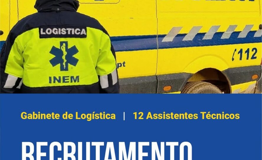 INEM está a recrutar assistentes técnicos para logística