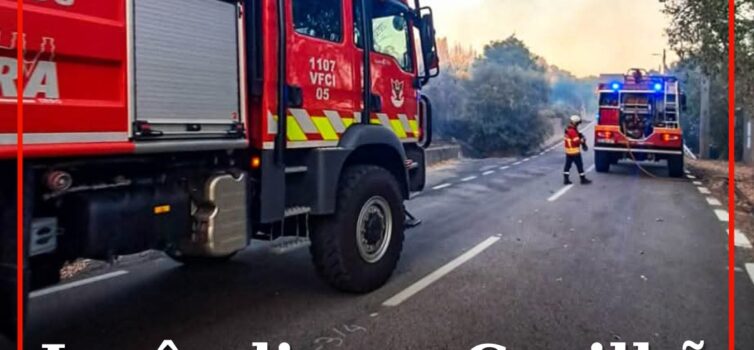 Incêndio na Covilhã já foi dominado