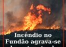 Incêndio no Fundão agrava-se durante a tarde e frente em Souto da Casa está desc