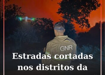 Incêndios provocam cortes de estrada nos distritos da Guarda e da Coimbra