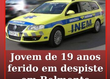 Jovem de 19 anos ferido em despiste em Belmonte