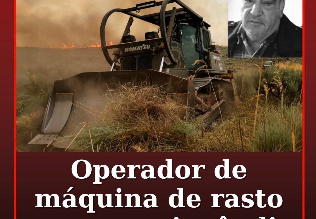 Operador de máquina de rasto morre em Mirandela durante combate a incêndio.