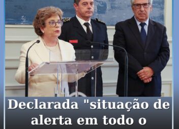 Portugal continental entra em situação de alerta devido ao risco extremo de incê