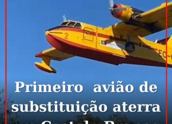 Primeiro avião de substituição aterra em Castelo Branco