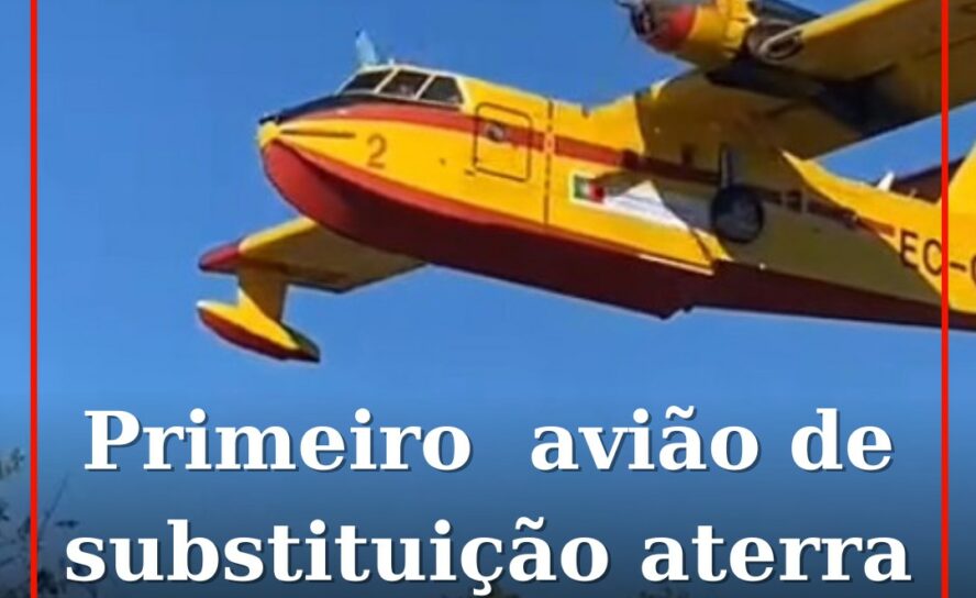 Primeiro avião de substituição aterra em Castelo Branco