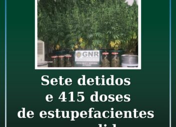 Sete detidos e 415 doses de estupefacientes apreendidas em operação de prevenção