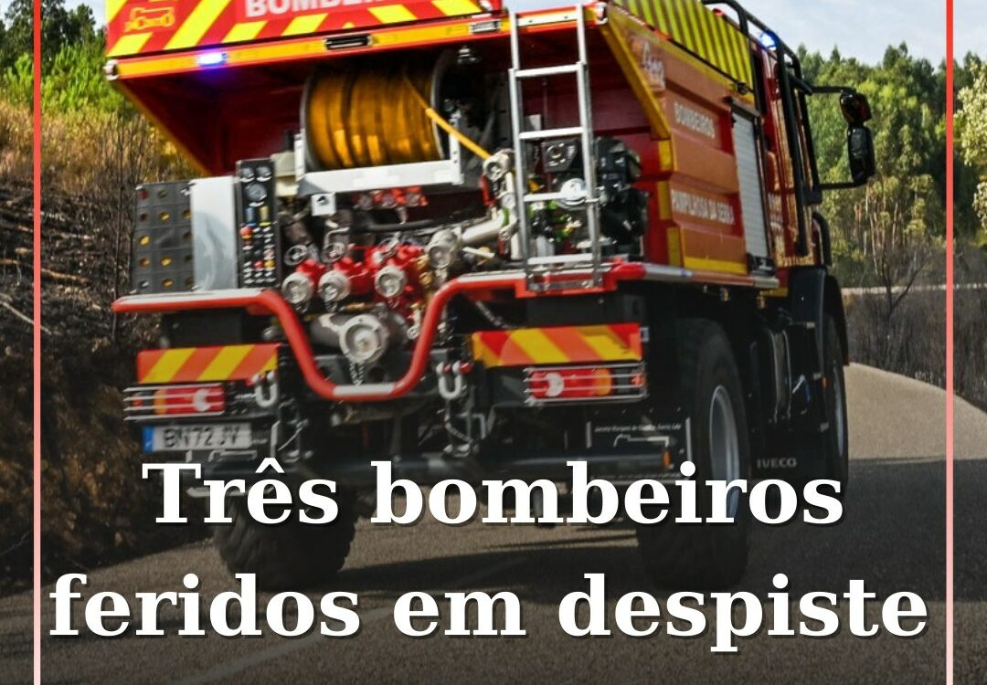 Três bombeiros feridos em despiste em Trancoso