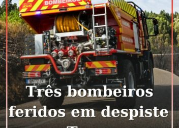 Três bombeiros feridos em despiste em Trancoso